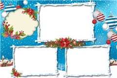 Photobooth printtemplate Christmas Snow - categorie Weihnachten