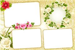 Photobooth printtemplate Gelbe-Rosen - categorie Hochzeit