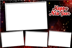 Photobooth printtemplate New-Year2 - categorie Silvester